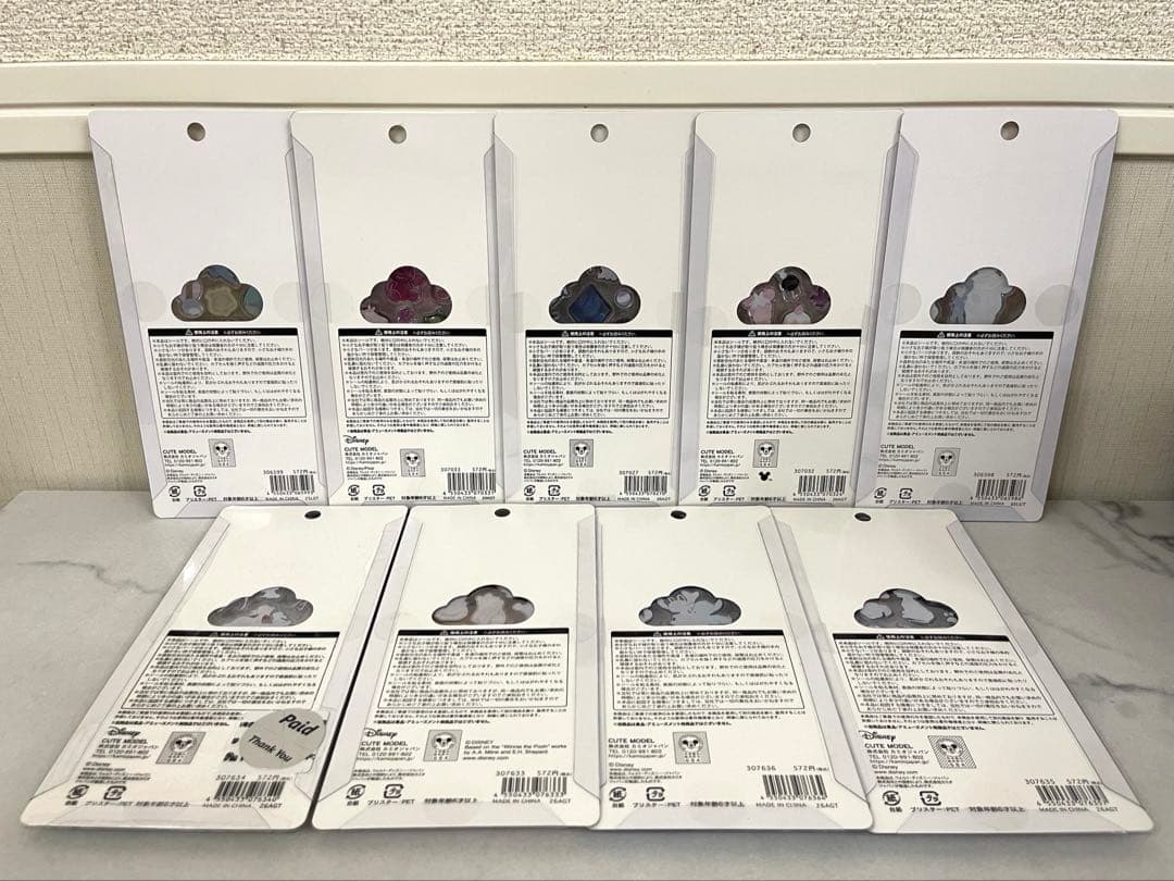 プチドロップステッカー ディズニー 5枚セット【正規品】
