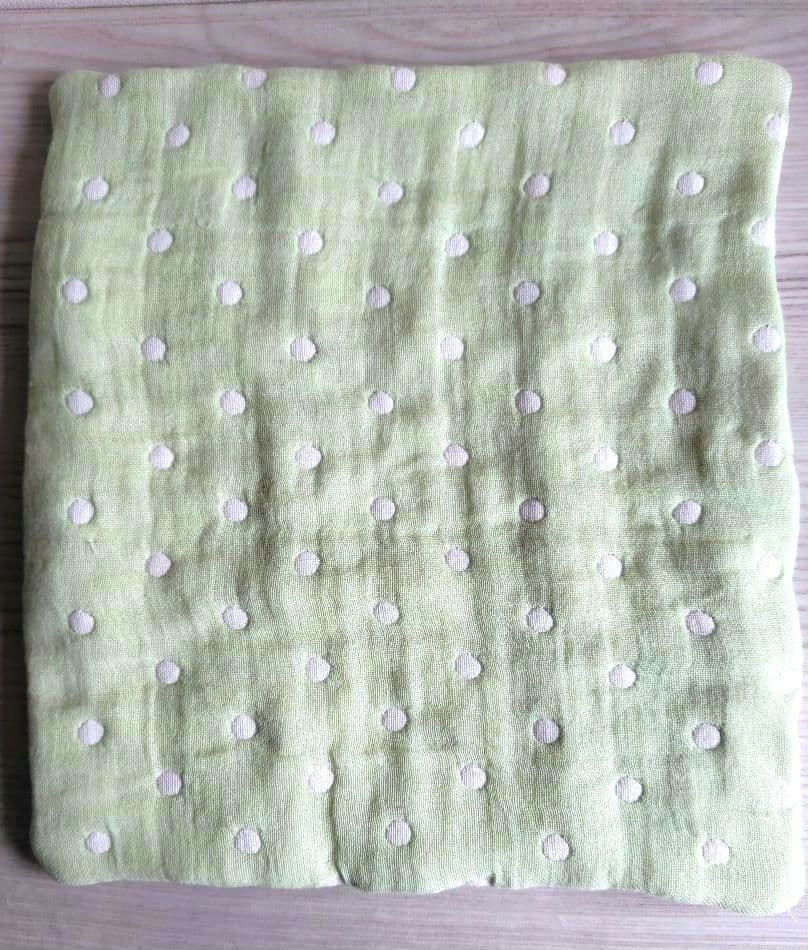 梨 ドットパンダ　fuwara  タオル 12重ガーゼ