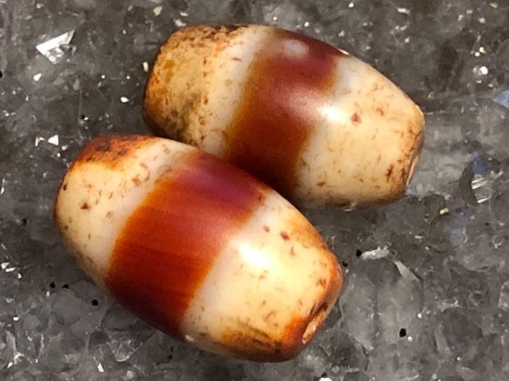 チベットジービーズ・西蔵天珠 至純天珠 老砿線珠小天珠 セット