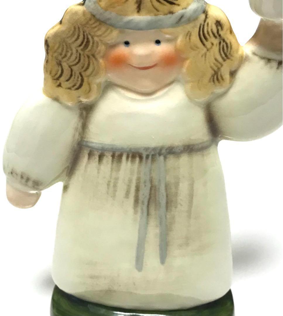 リサラーソン 天使のキャンドルホルダースタンド クリスマス 美品希少品北欧