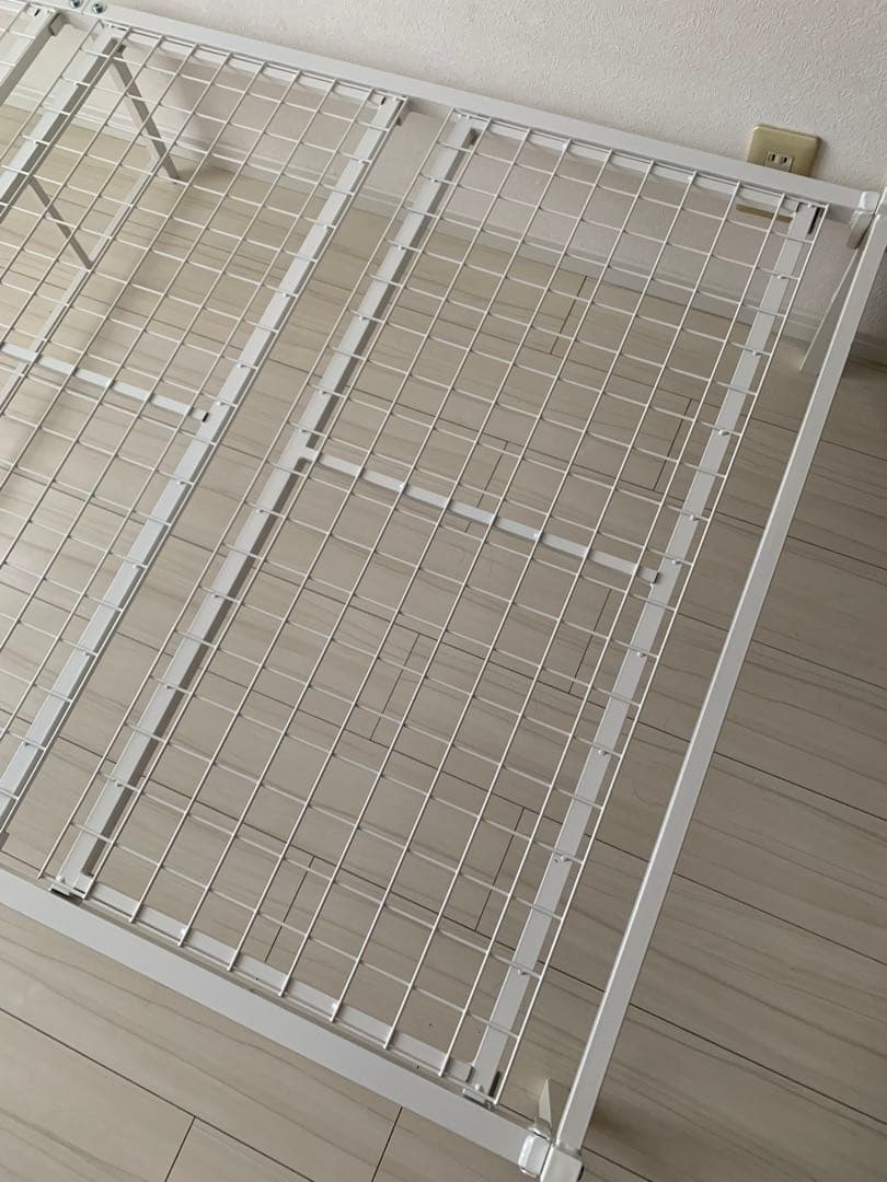 ニトリ パイプベッド バジーナ C-STN JH シングル ホワイト