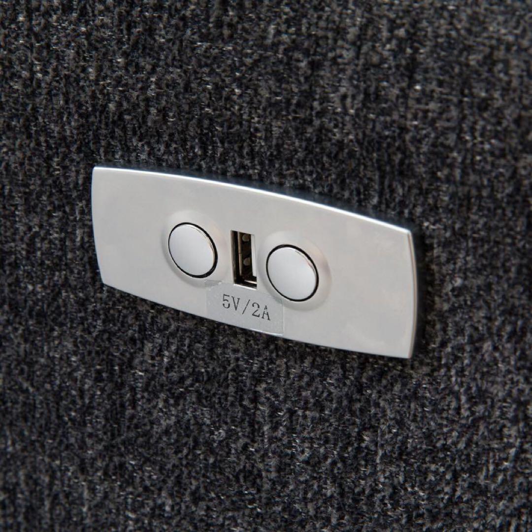 3人掛け　電動リクライニングソファ　布張りタイプ　KK6133 DGY ニトリ