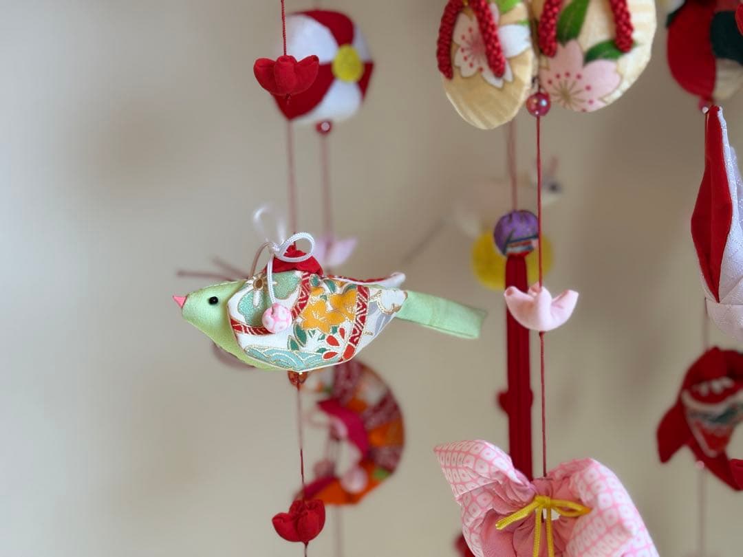 可愛いつるし雛No.174・ひな祭り・桃の節句・さげもん吊るし飾り・初節句飾り