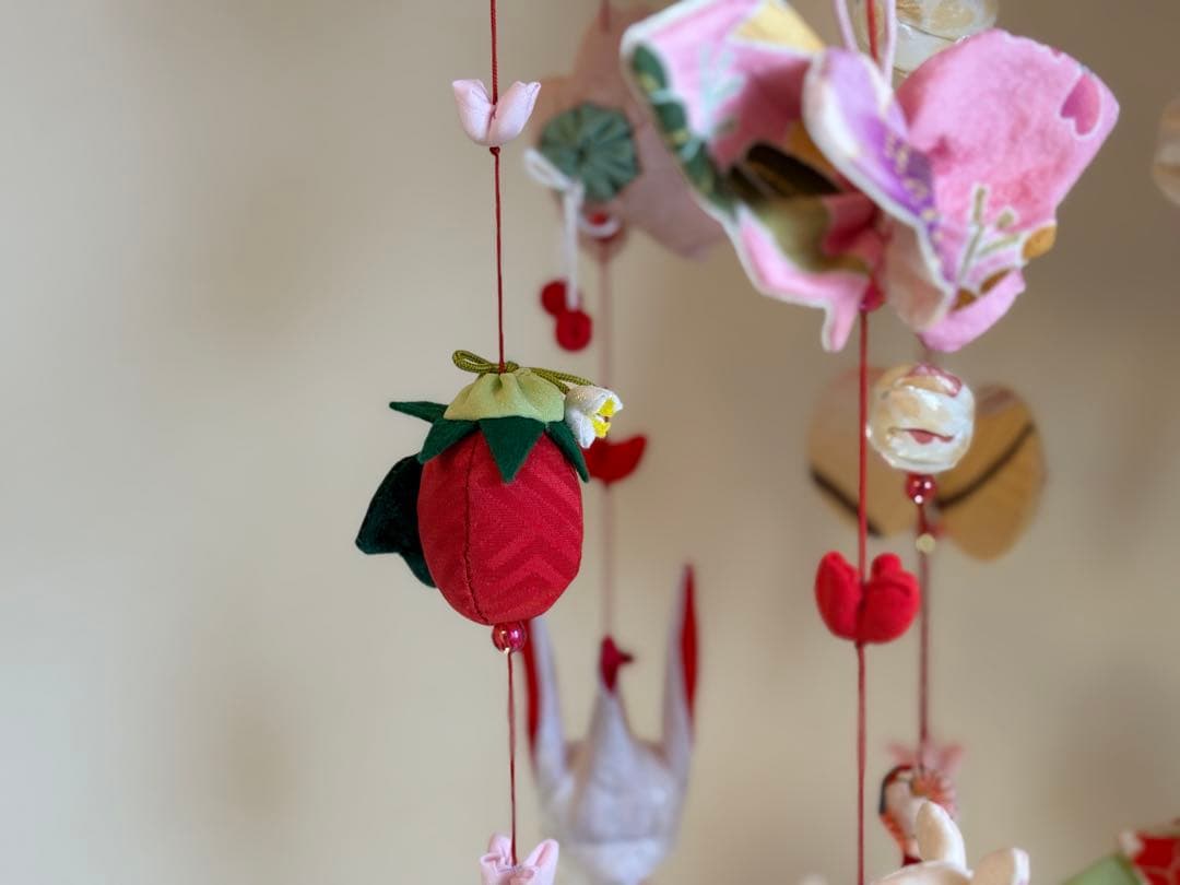 可愛いつるし雛No.174・ひな祭り・桃の節句・さげもん吊るし飾り・初節句飾り