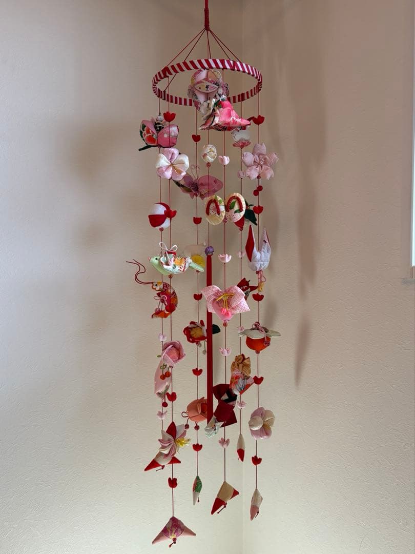 可愛いつるし雛No.174・ひな祭り・桃の節句・さげもん吊るし飾り・初節句飾り