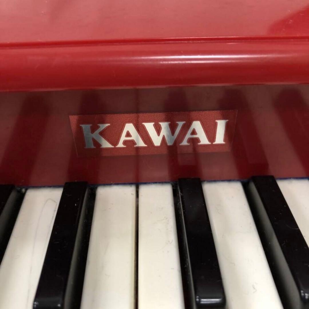 格安未使用KAWAI ミニピアノ P-25 ローズレッド 箱&説明書付