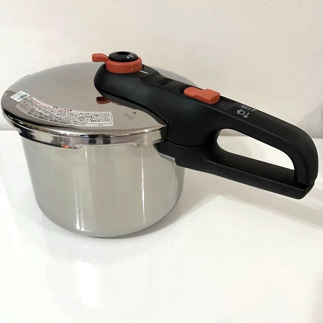 ★美品★ティファール★圧力鍋 セキュア トレンディ 6.2L テラコッタ