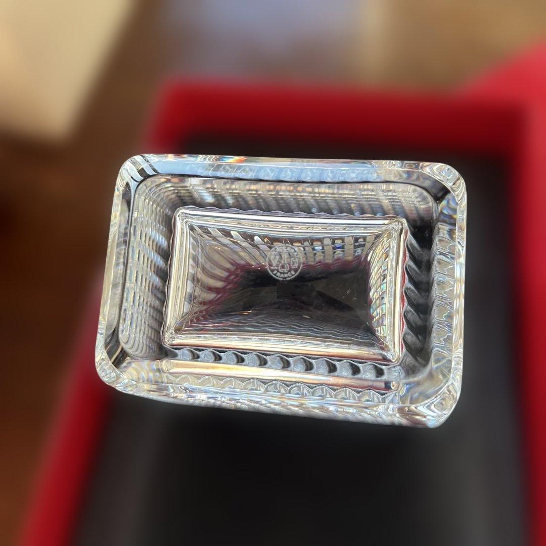 Baccarat アイベーススクウェアL クリスタル 花瓶