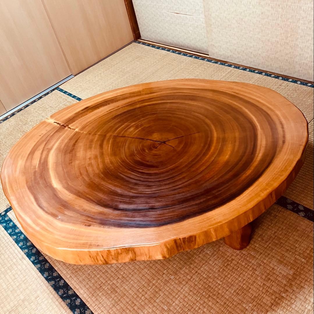 最終値下げ‼️華麗‼️希少美‼️一枚板高級ダイニングテーブル　高級座卓