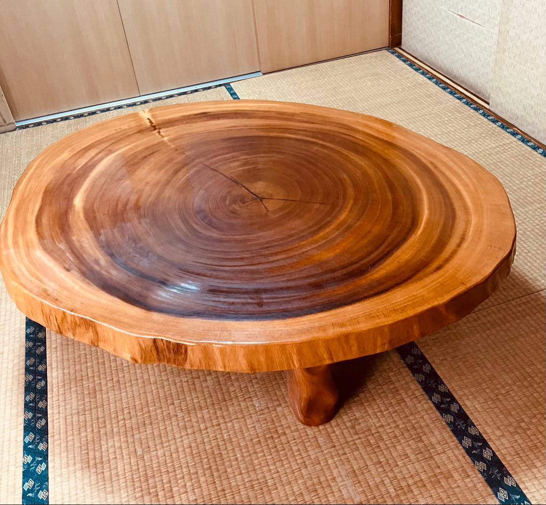 最終値下げ‼️華麗‼️希少美‼️一枚板高級ダイニングテーブル　高級座卓