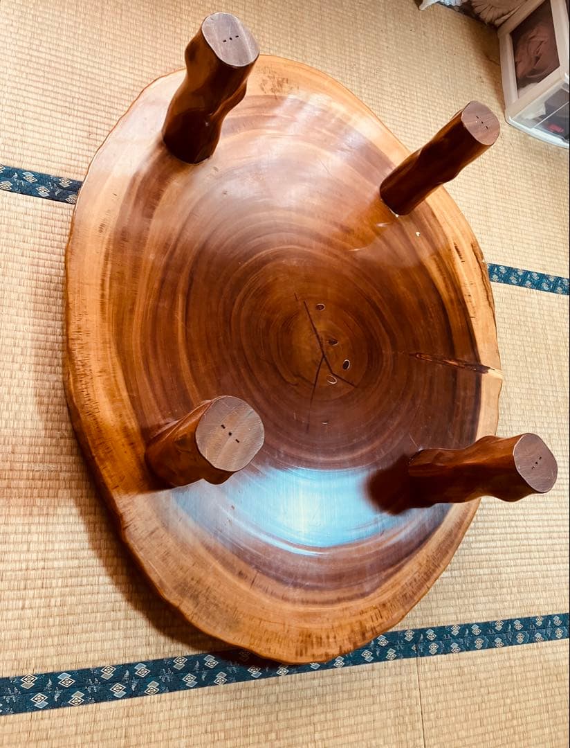 最終値下げ‼️華麗‼️希少美‼️一枚板高級ダイニングテーブル　高級座卓