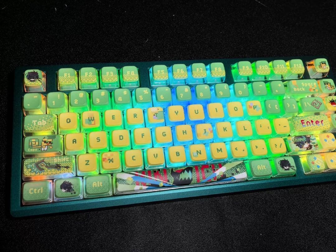 原神　キィニチ　アハウ　メカニカルキーボード　キーキャップ　US配列