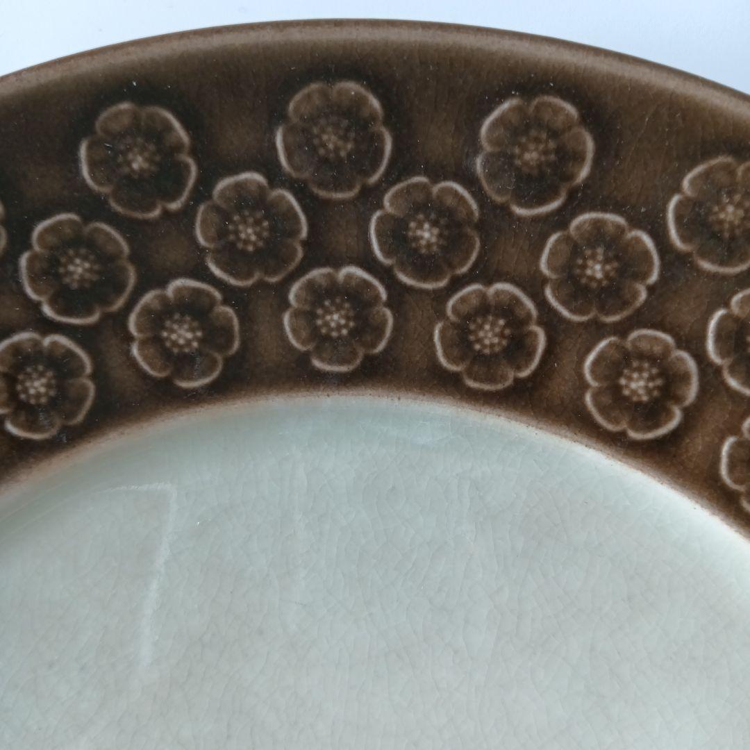 ②クイストゴー　ニッセン　アズール　ブラウン　ディナープレート