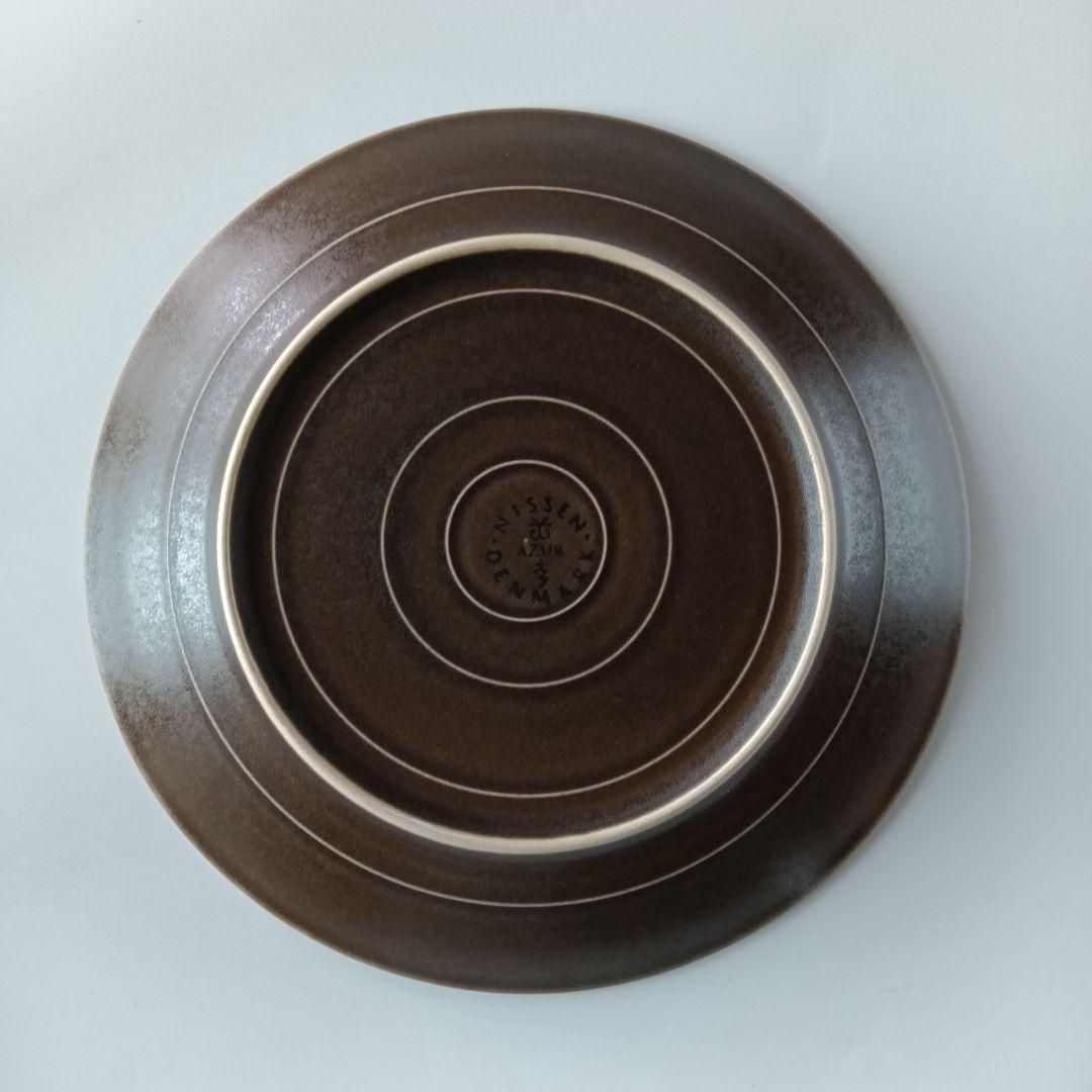 ②クイストゴー　ニッセン　アズール　ブラウン　ディナープレート