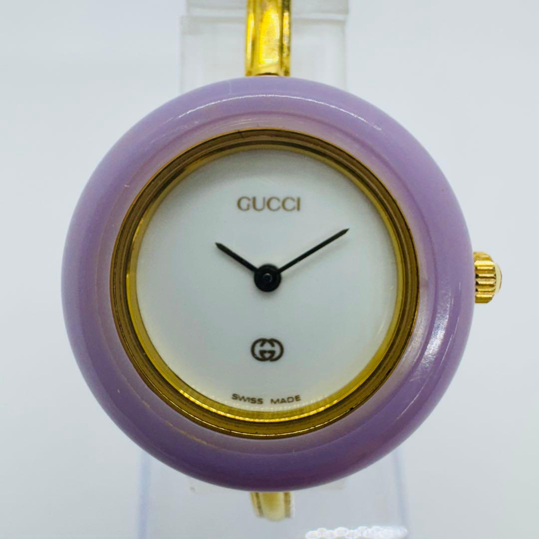 ✨GUCCI✨グッチ✨チェンジベゼル✨レディース✨ホワイト文字盤✨腕時計✨