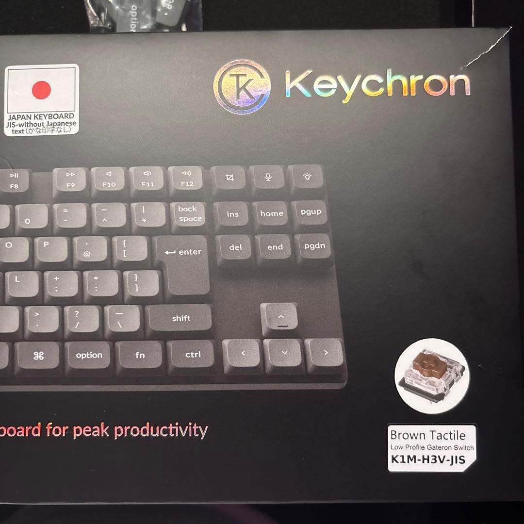 Keychron K1 max JIS配列 かななし 茶軸