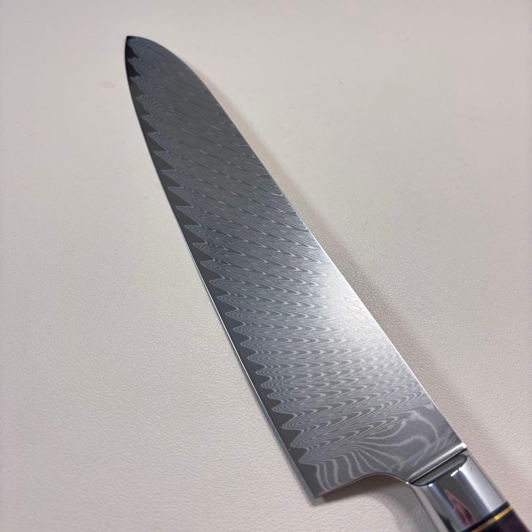 【新品】 240mm ダマスカスシェフナイフ ダマスカス牛刀　切れ味抜群~