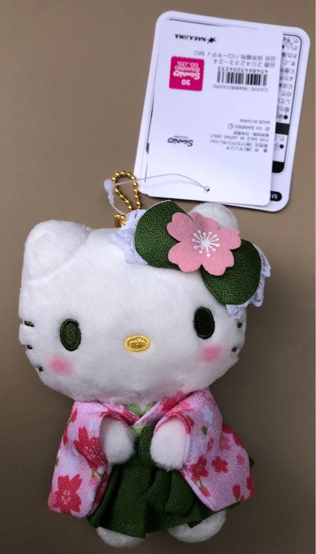 超お買得‼️正規品　新品タグ付　ハローキティ 着物キーホルダー 5体セット❣️