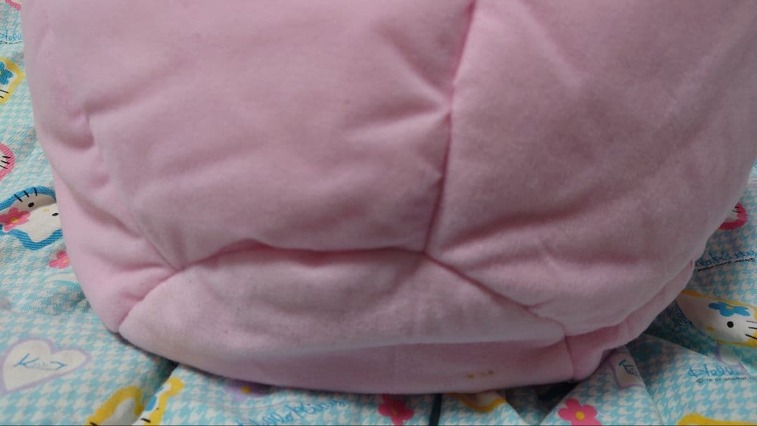 約20年前購入 ハローキティ　レトロ　収納ケース　ピンク くまさん 難有