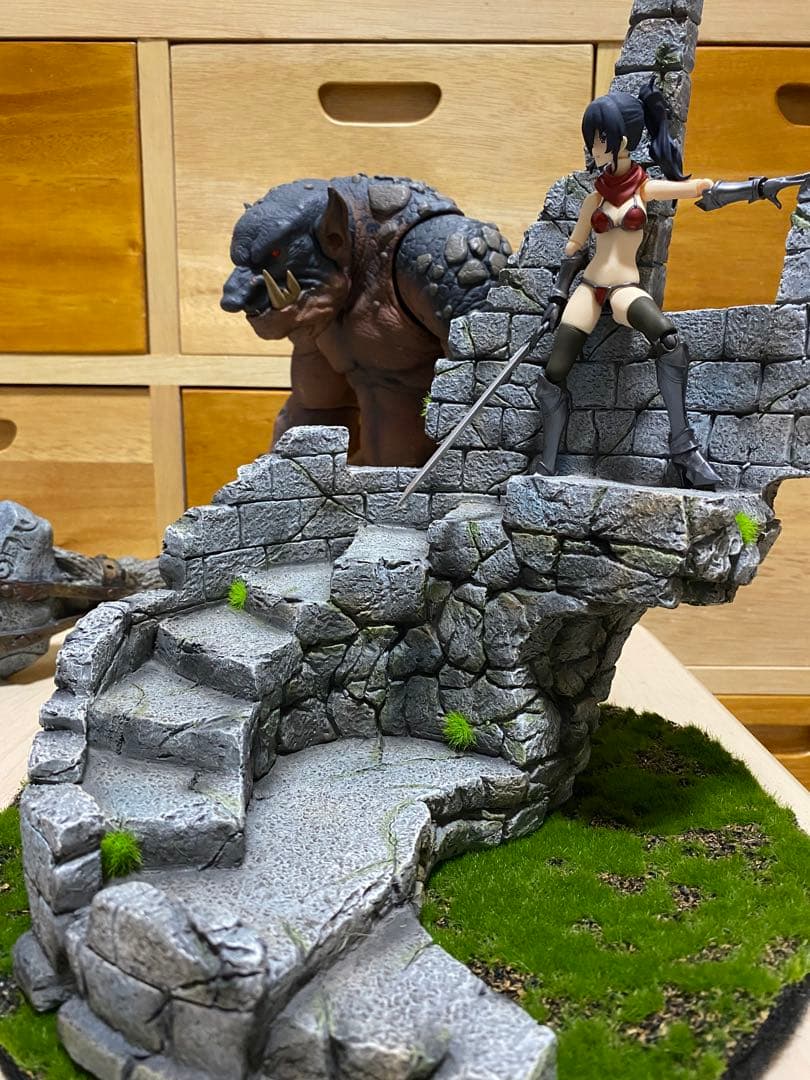 TW2038 石造りのフィギュアベース 1/12 ジオラマ