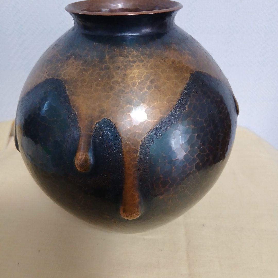玉川堂 鎚起銅器花瓶