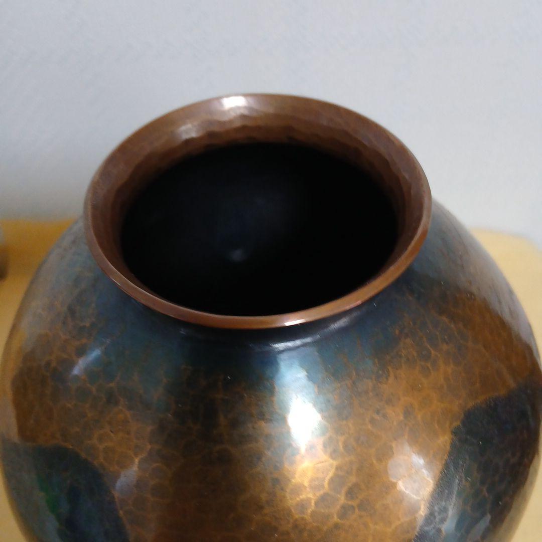 玉川堂 鎚起銅器花瓶