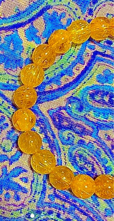 金運爆上げ　特別祈祷　世界的な金運アップ！５mm珠　高級ルチルクォーツ　高野山