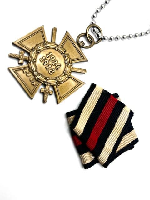 1934’s★ドイツ国★名誉十字章／ヒンデンブルク＋字章★ミリタリーネックレス
