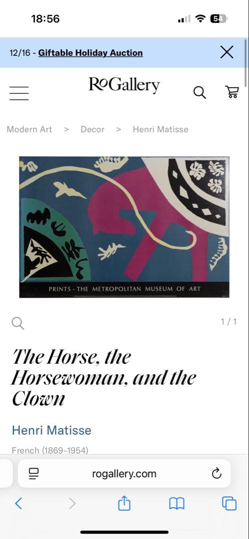 Henri Matisse アンリ・マティス 馬 女性乗馬者 ピエロ 道化師