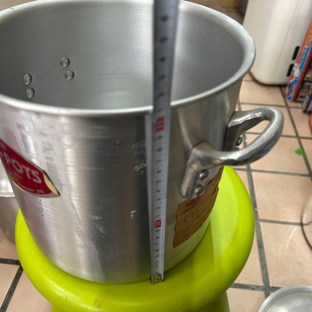 プロキング アルミ 半寸胴鍋21 コイヌ印中尾アルミ7.3ℓ STOCKPOTP