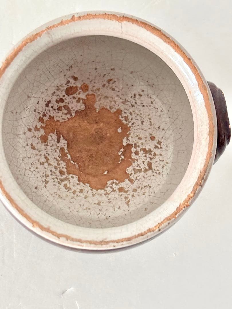 【フランスアンティーク】　CulNoir　ボウル　陶器　キュノワール　小　持ち手