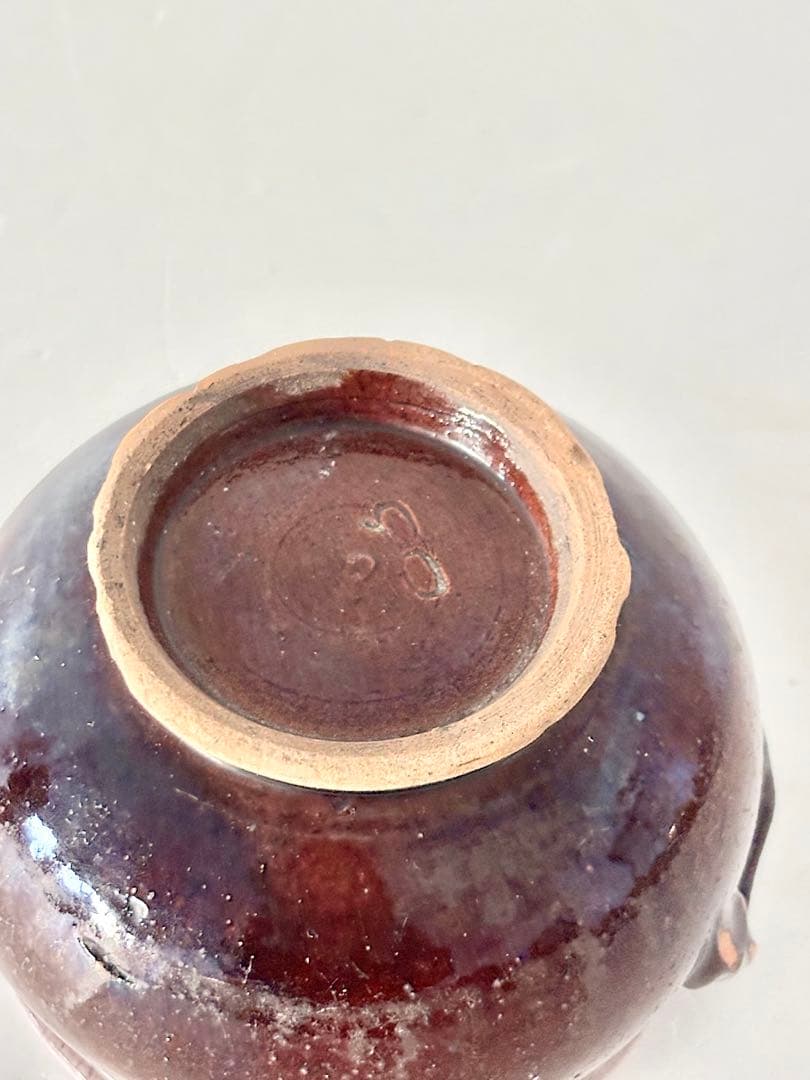 【フランスアンティーク】　CulNoir　ボウル　陶器　キュノワール　小　持ち手