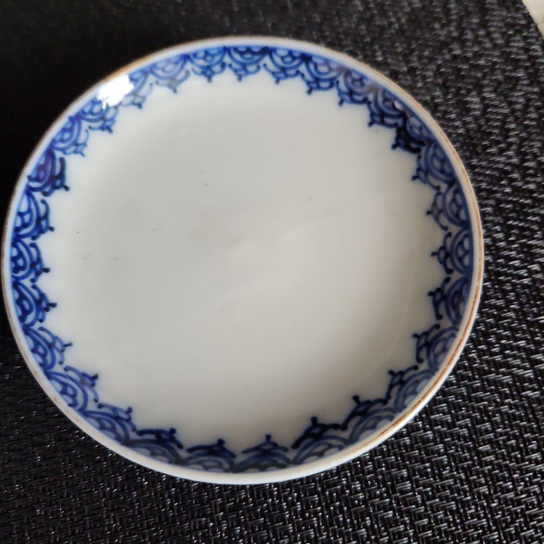 -19//t3　蓋茶碗　茶碗　金蘭手　錦手　瓔珞文　レトロ