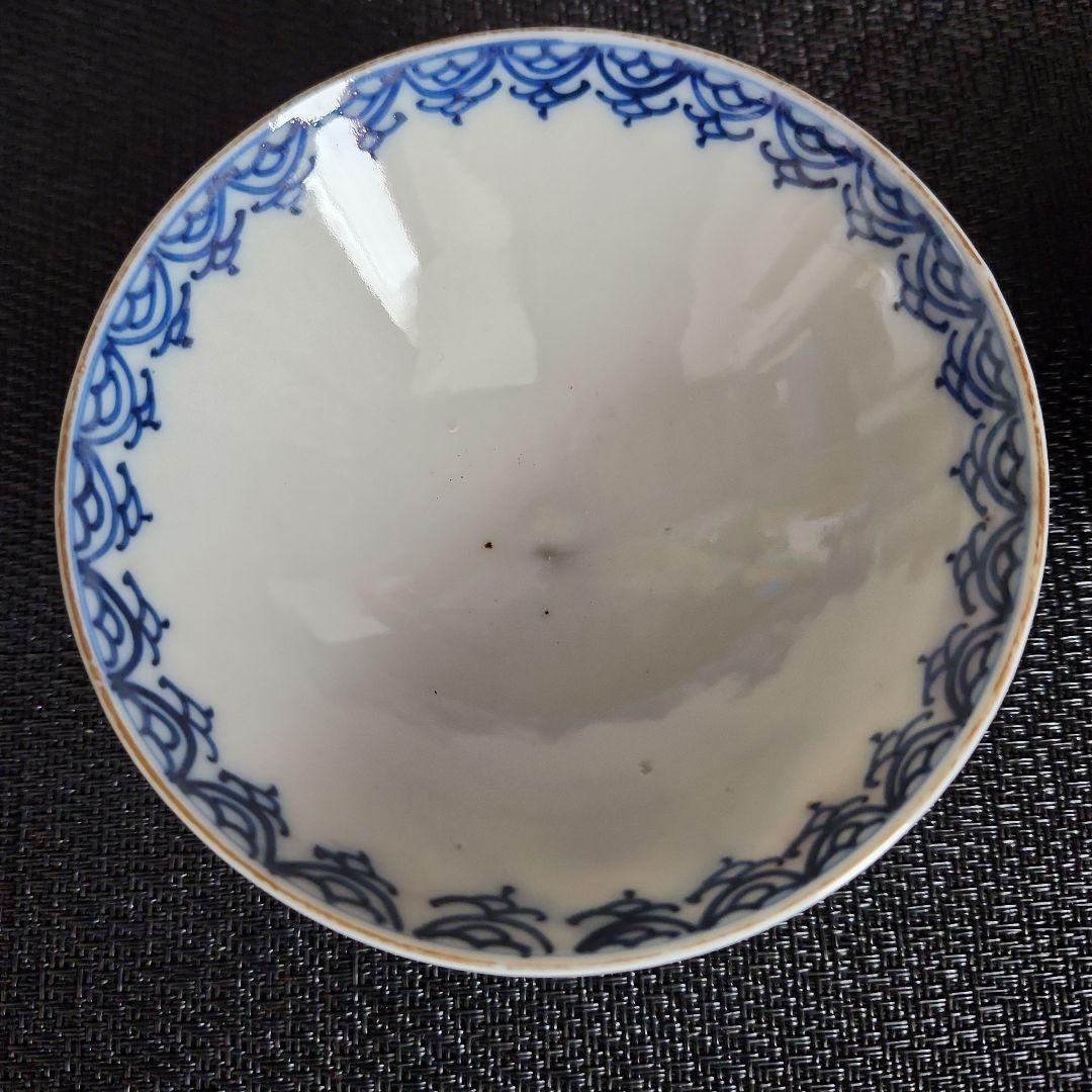 -19//t3　蓋茶碗　茶碗　金蘭手　錦手　瓔珞文　レトロ