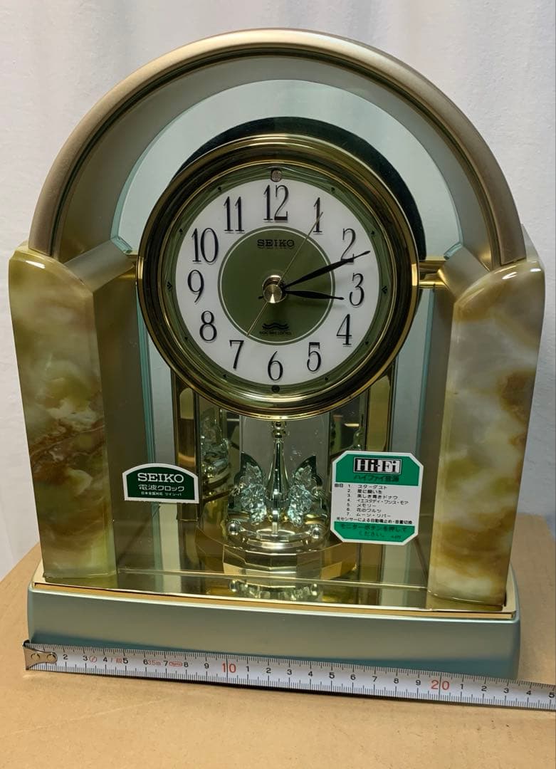 未使用 SEIKO セイコー 電波置時計 BY226G メロディ付き