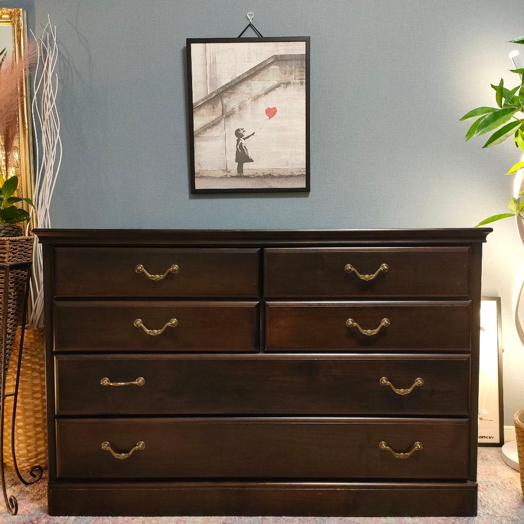 光家具 ヴィンテージ レキシントン ワイドチェスト 木製収納