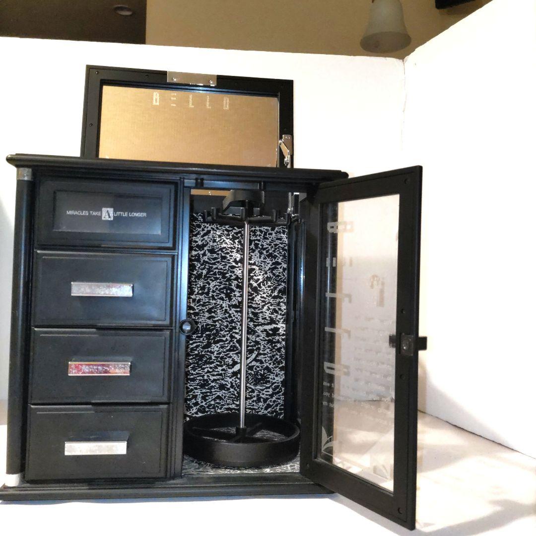 レディメイト製　 日本製オルゴール（未来予想図）　ミラー付き　ブラック　宝石箱