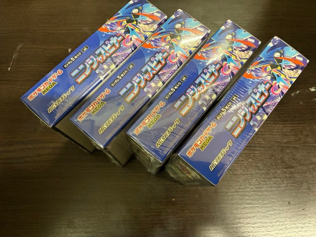 【新品未開封シュリンク付き】ポケモンカード ニンジャスピナー4BOX