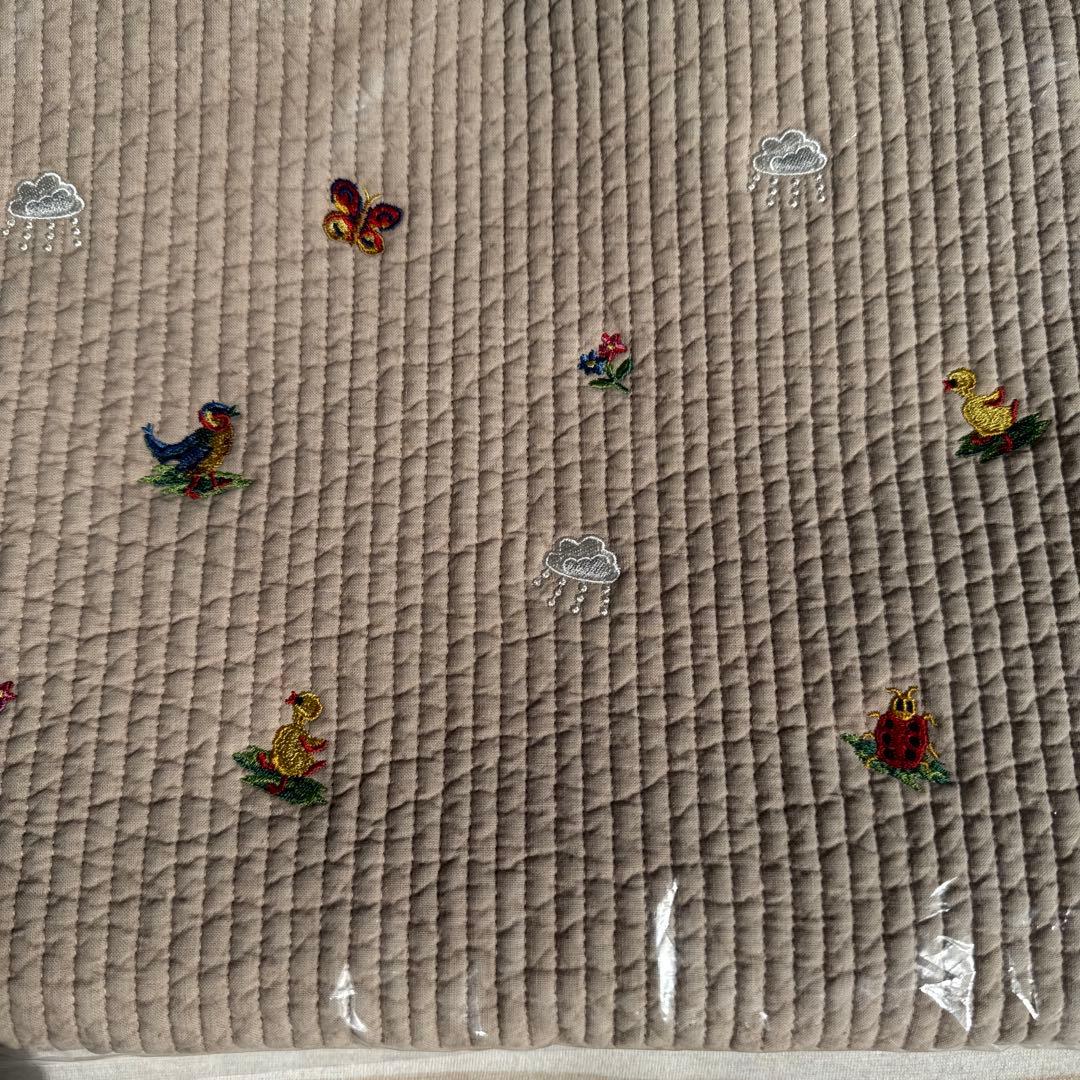 FEILER pionunnal ベージュ刺繍バッグ