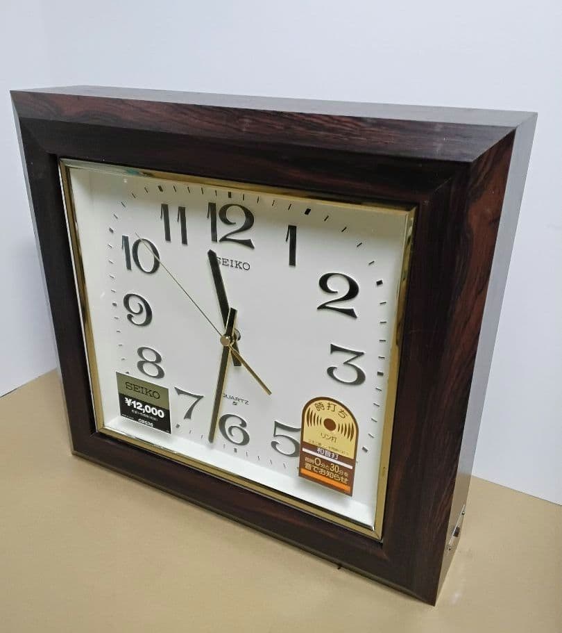 【昭和レトロ】セイコー SEIKO 掛け時計 QB536