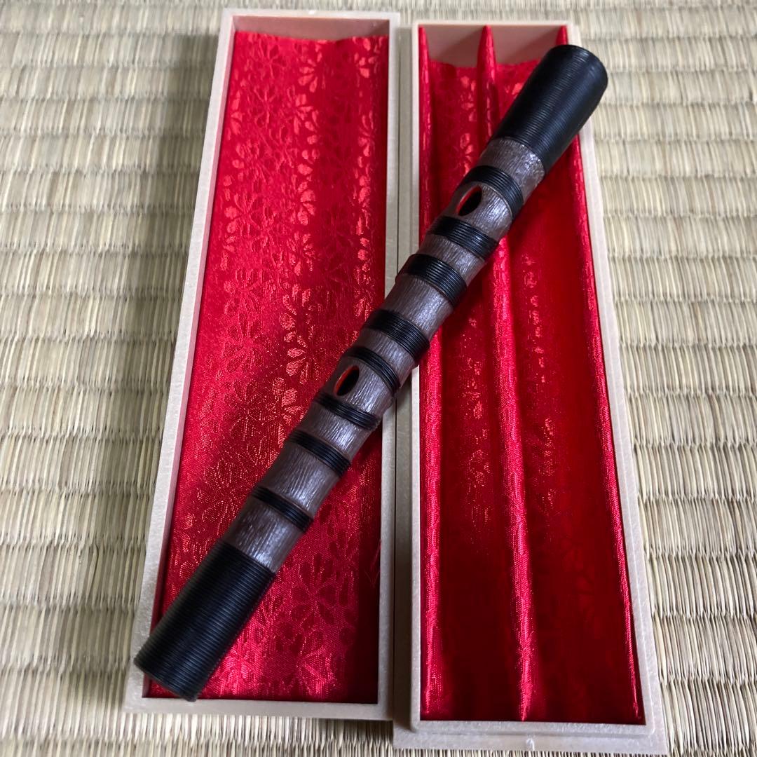 篳篥ひちりき 初心者用　プラスチック管　すぐ鳴る盧舌ろぜつ付　専用ケース　雅楽⑤