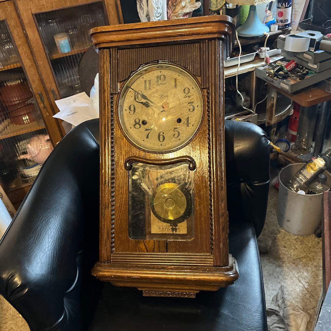 エムズイ時計、横浜エムズイ振り子時計、昭和31年柱時計、ゼンマイ振り子時計