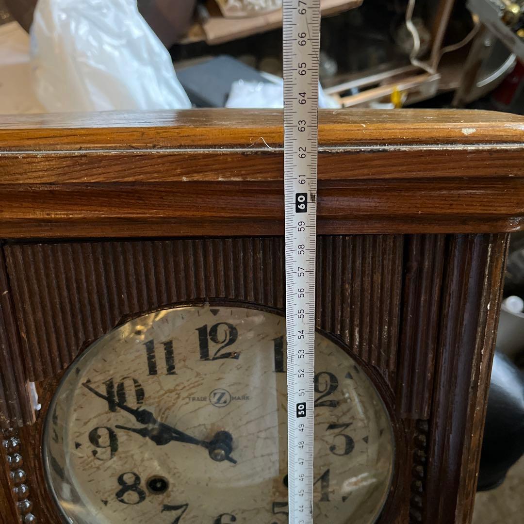 エムズイ時計、横浜エムズイ振り子時計、昭和31年柱時計、ゼンマイ振り子時計