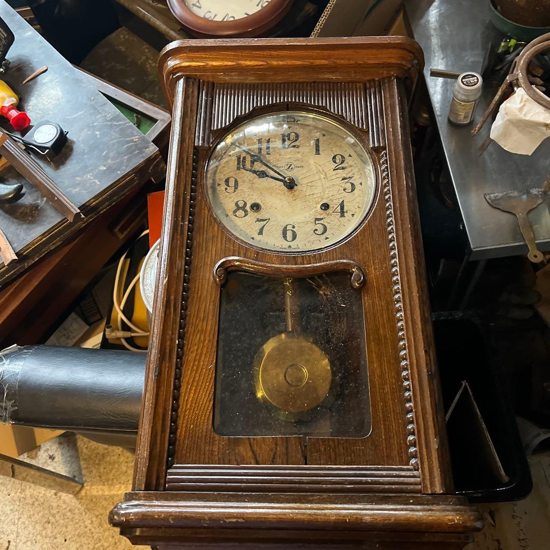 エムズイ時計、横浜エムズイ振り子時計、昭和31年柱時計、ゼンマイ振り子時計