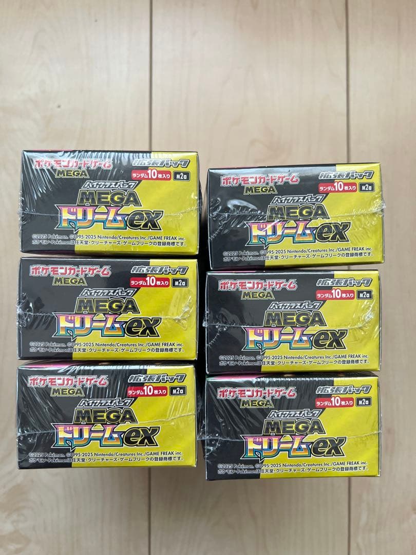 ポケモンカードMEGAドリームEX 6BOX シュリンク付