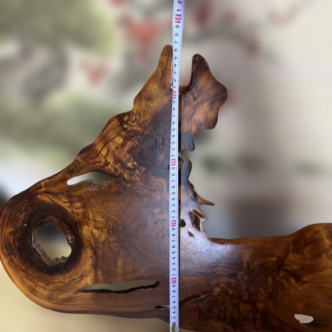 屋久杉　置物　インテリア　かけてる部分あり