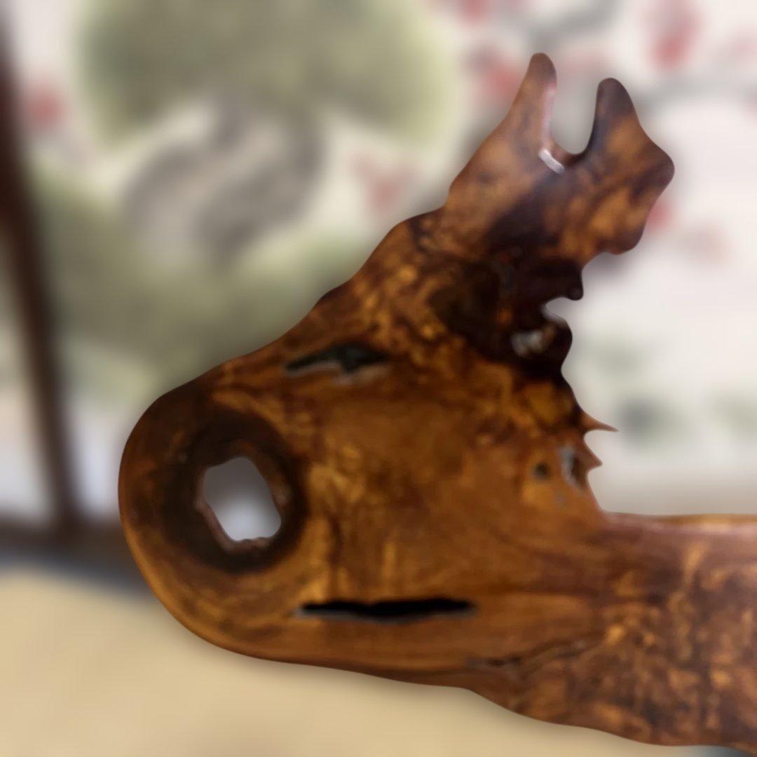 屋久杉　置物　インテリア　かけてる部分あり