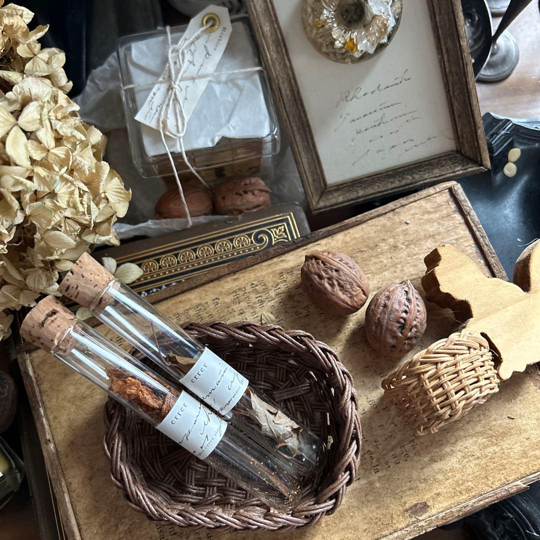 ソイ キャンドル くるみ ブローチ ミニかご セット