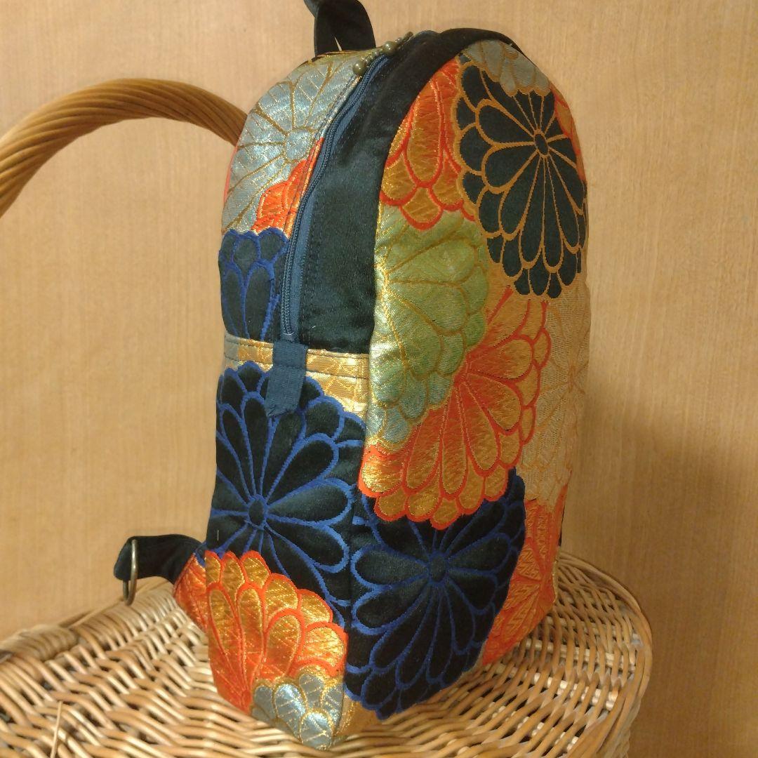 帯リメイク　ボディバッグc 着物メイク