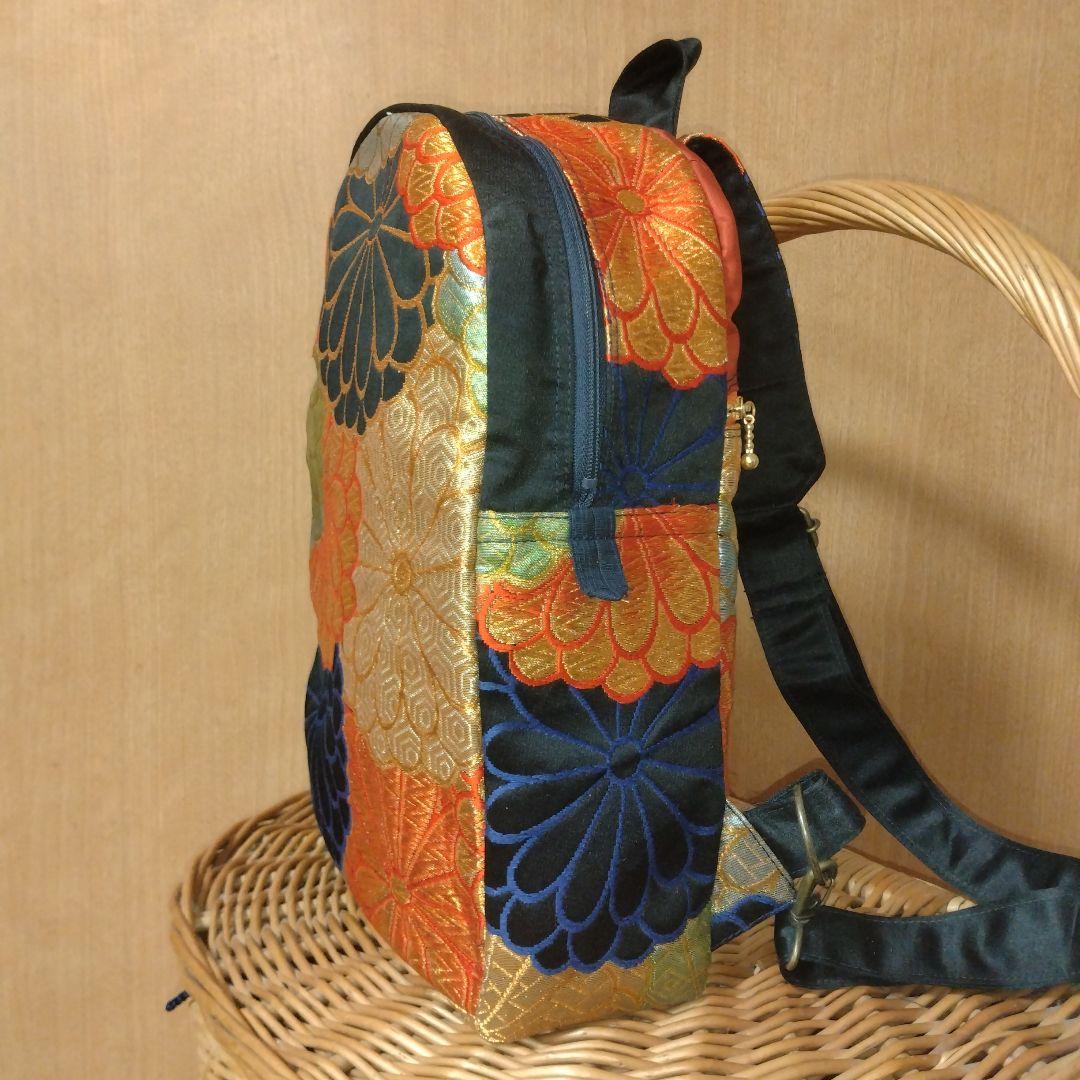 帯リメイク　ボディバッグc 着物メイク